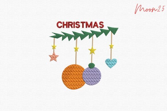 Christmas Hanging Ornament Embroidery