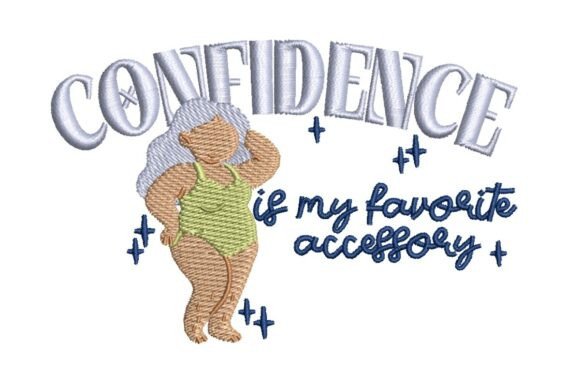 Confidence Quote, Self-Love Embroidery