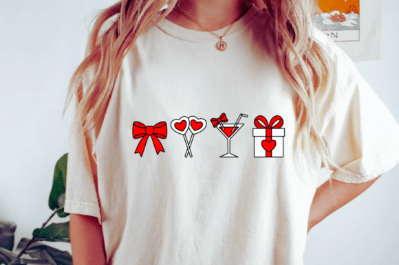 Coquette Valentine Embroidery Design PNG