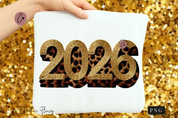 Faux Embroidery Leopard Print 2026 PNG