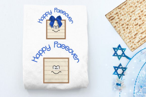 Happy Passover Matzo Applique Embroidery