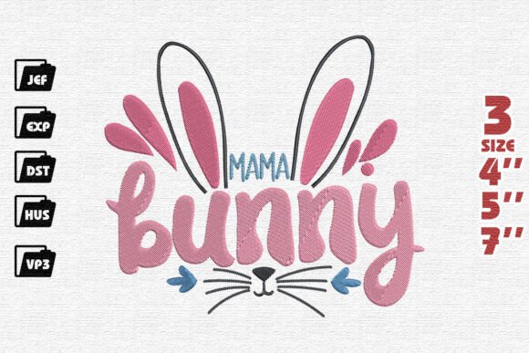 Mama Bunny Embroidery