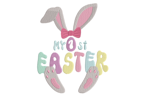 My 1st Girl Easter Embroidery Design