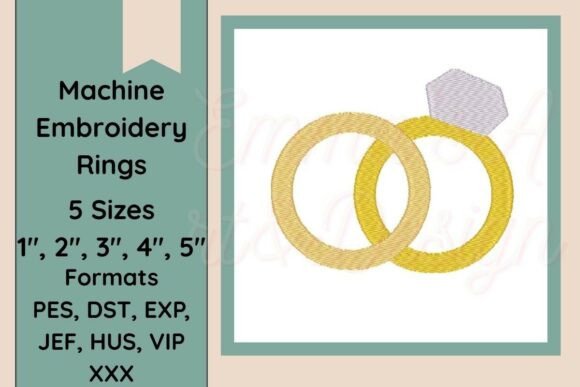 Rings Machine Embroidery Design