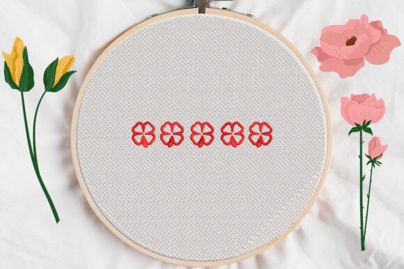 Shamrocks Applique Embroidery Design