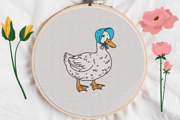Silly Goose Duck Embroidery