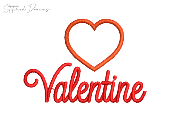 Valentine’s Heart Embroidery Design